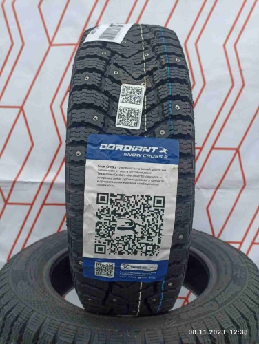 Шины Cordiant Snow Cross 2 185/60 R15 88T